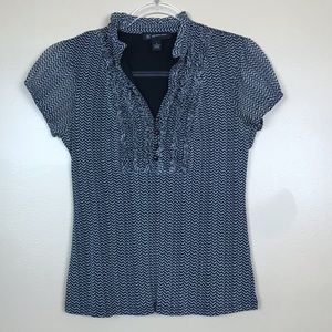 INC chevron pattern top
